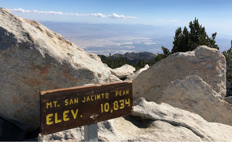 View from San Jacinto Mountain near palm springs real estate